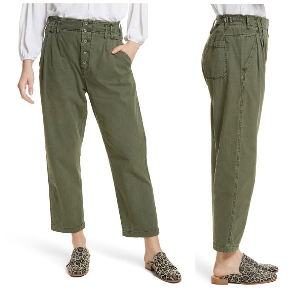 Free People Pants - FREE PEOPLE | Compass Star Trousers In Slate